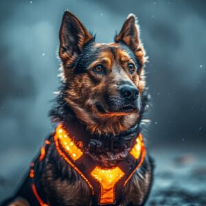 Ρυθμιζόμενο Σαμαράκι Σκύλου με Ανακλαστικές Ταινίες