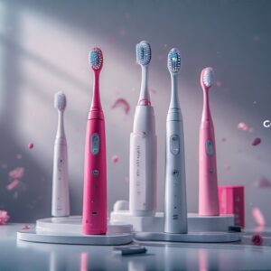Ηλεκτρική οδοντόβουρτσα με 3 ρυθμίσεις και επαναφορτιζόμενη μπαταρία.